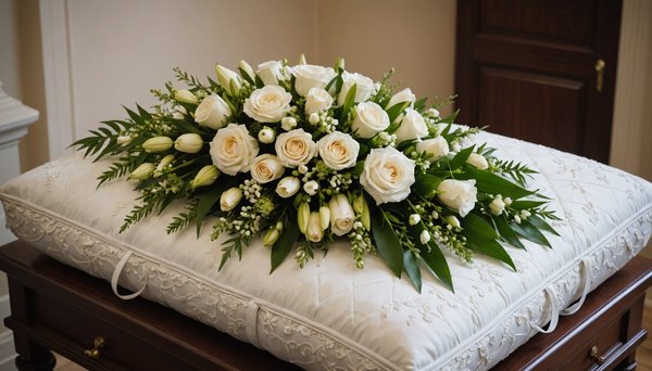 Coussins floraux pour funérailles : un hommage délicat et élégant