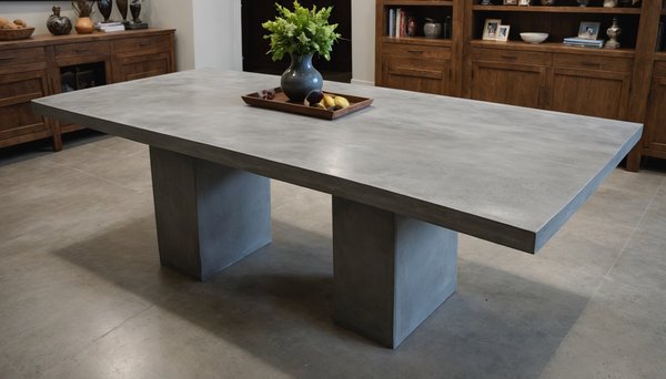 Table en béton ciré : l'art de personnaliser votre espace