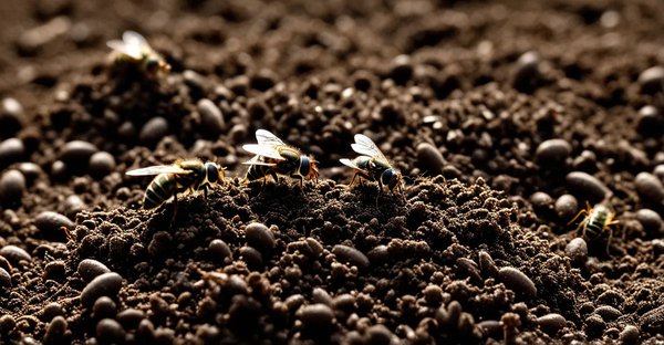 Élimination efficace des larves de mouche des terreaux